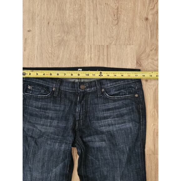 7 For All Mankind Dark Blue Flare Jeans - Picture 6 of 10